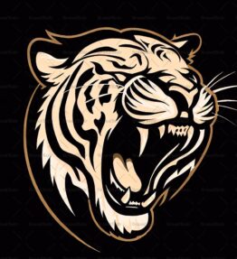 Brüllender Tiger